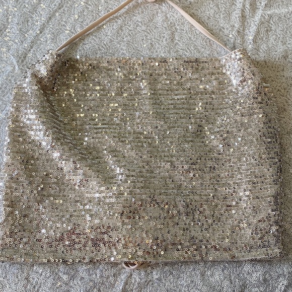 Wild Fable Women's Sequin Halter Crop Top Size XS - Picture 8 of 14
